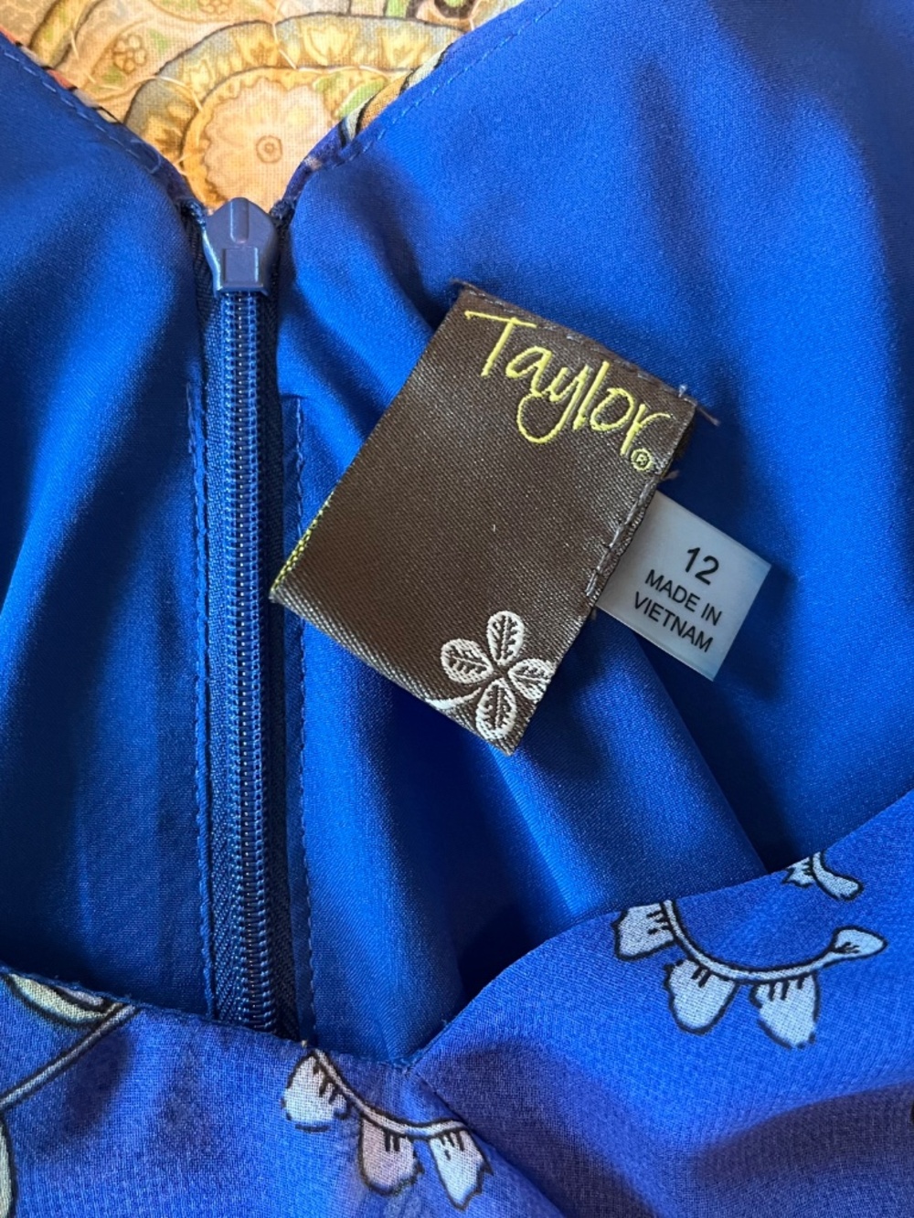 Beautiful Cobalt Blue Dress by Taylor - Picture 5 of 11